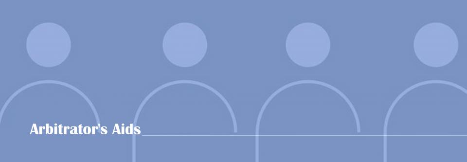 Codarc Icon Arbitrator's Aids | CODAC